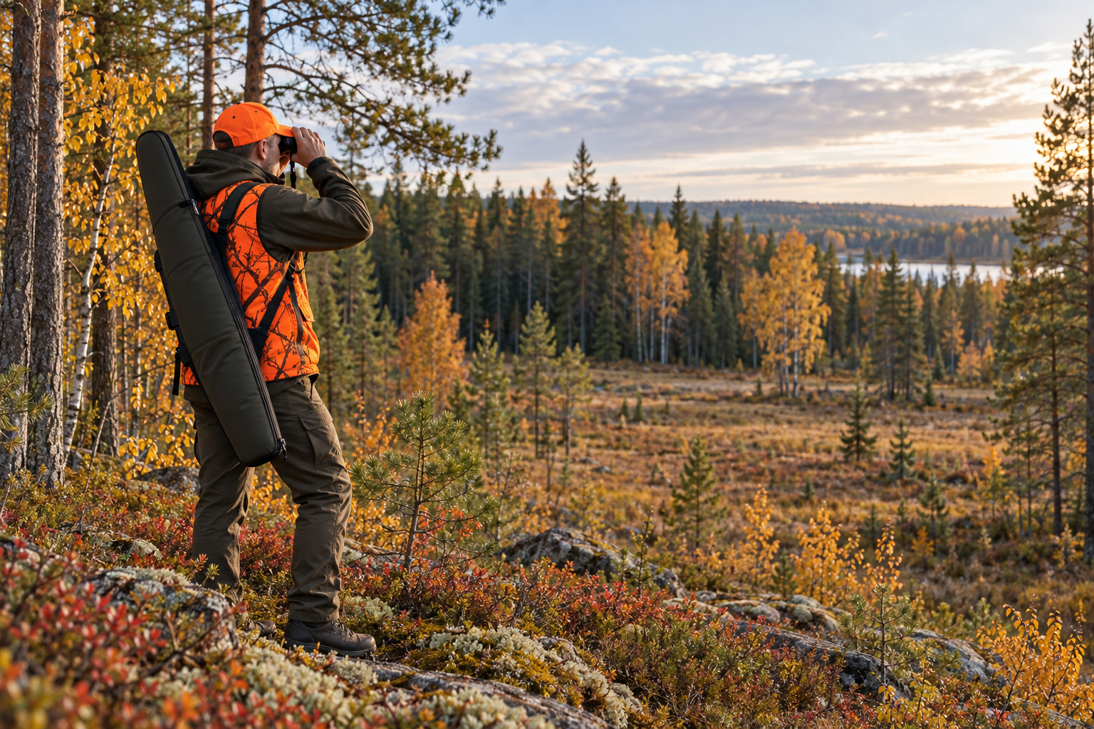 Metsästäjä tähystää